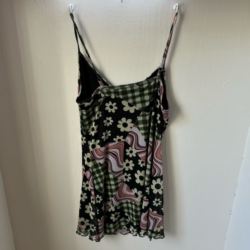 Dolls Kill Current Mood Patchwork Mini Dress Ruff… - image 4